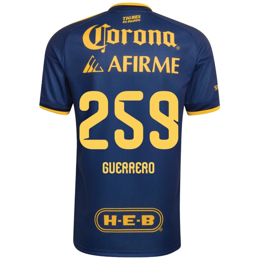 נשים Erick Guerrero #259 כחול מלכותי צהוב הרחק ג'רזי 2026/27 חולצה קצרה