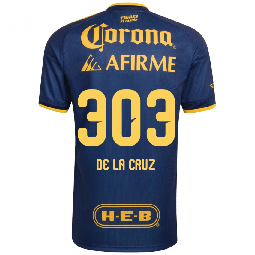 נשים Erick De La Cruz #303 כחול מלכותי צהוב הרחק ג'רזי 2026/27 חולצה קצרה