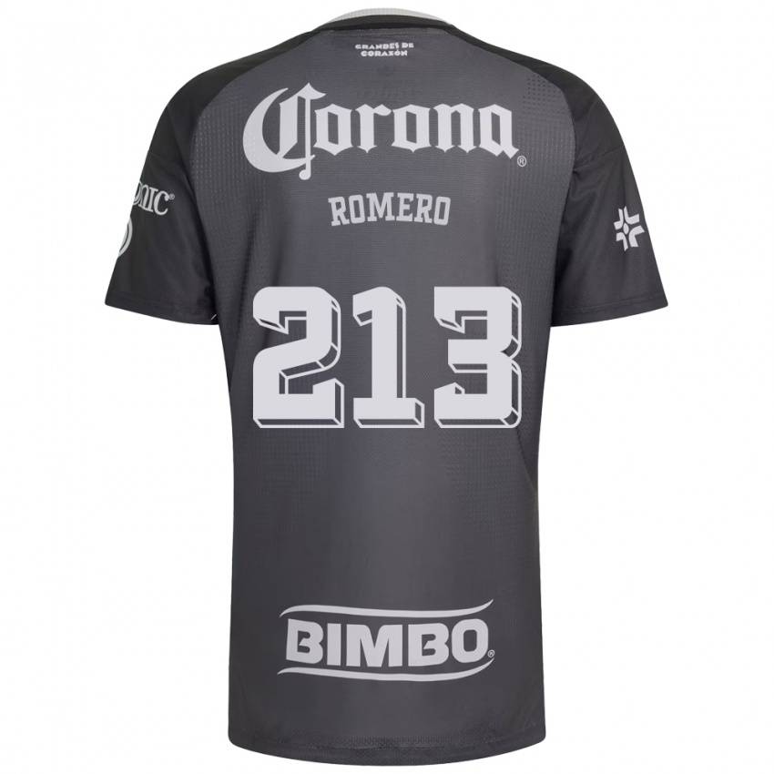 נשים Axel Romero #213 אפור לבן שחור הרחק ג'רזי 2026/27 חולצה קצרה