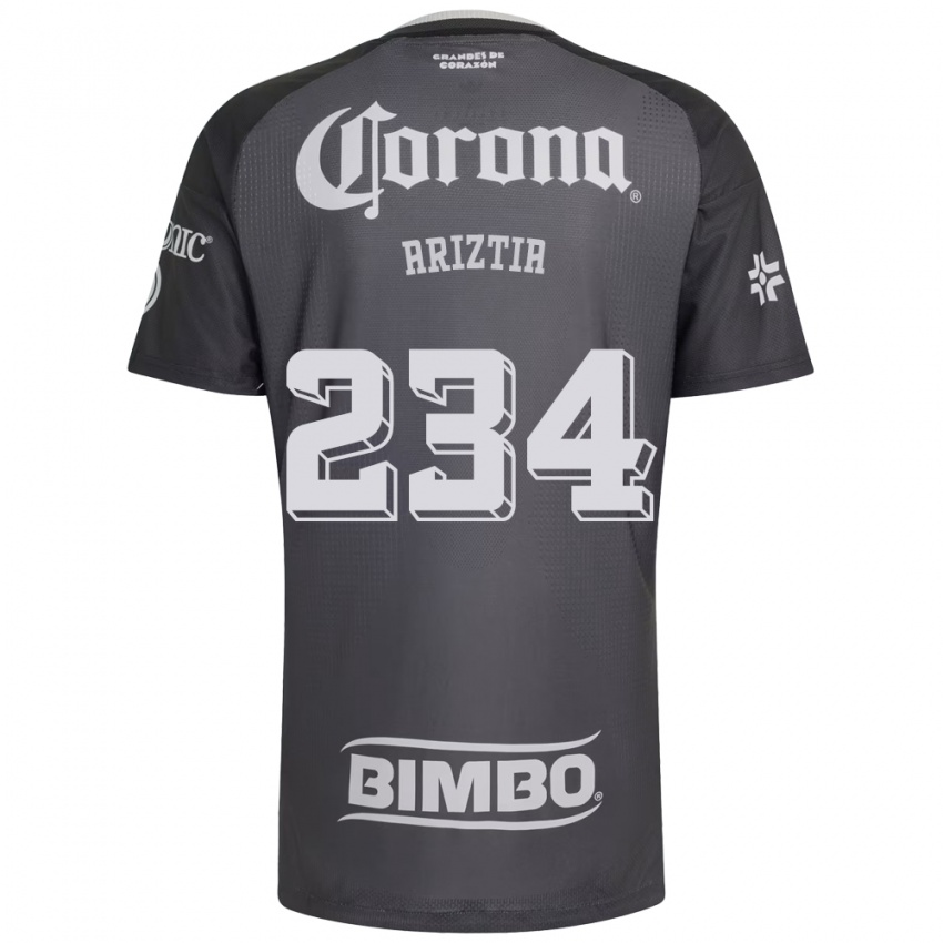 נשים Íñigo Ariztia #234 אפור לבן שחור הרחק ג'רזי 2026/27 חולצה קצרה