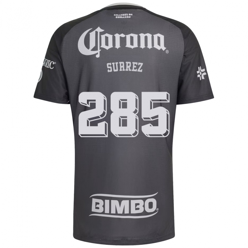נשים Irwin Suarez #285 אפור לבן שחור הרחק ג'רזי 2026/27 חולצה קצרה