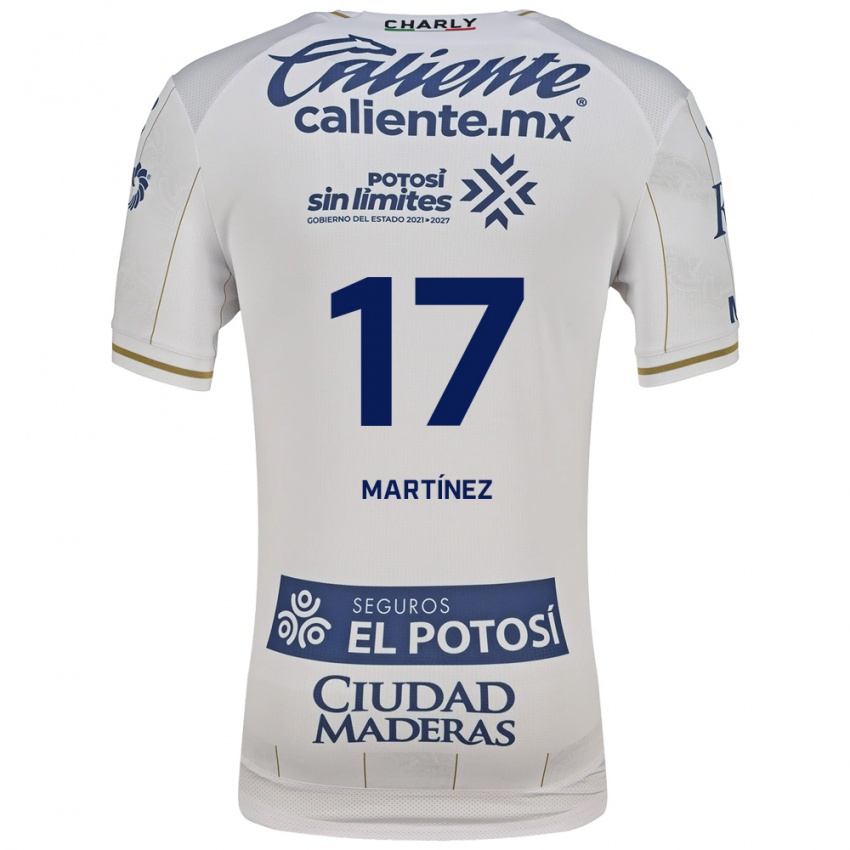 נשים Gabriel Martínez #17 לבן כחול הרחק ג'רזי 2026/27 חולצה קצרה