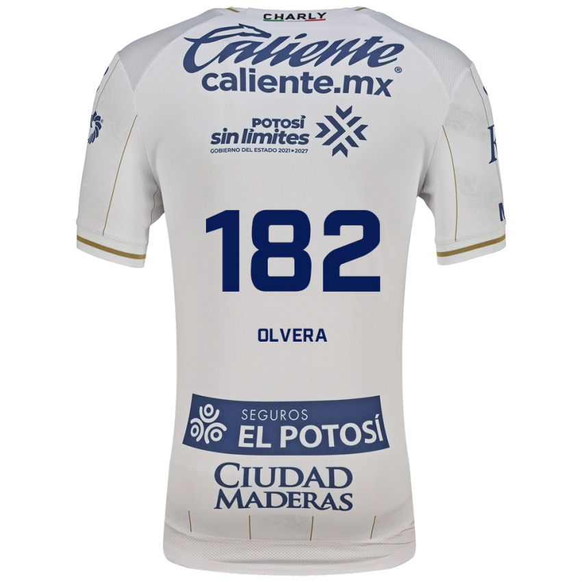 נשים Artemio Olvera #182 לבן כחול הרחק ג'רזי 2026/27 חולצה קצרה