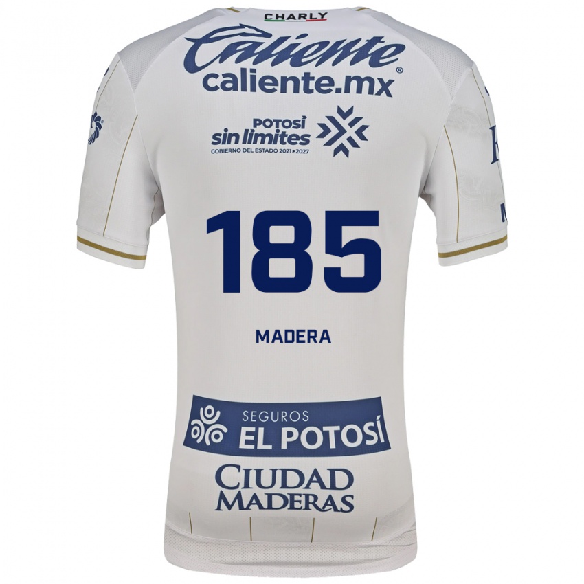 נשים Héctor Madera #185 לבן כחול הרחק ג'רזי 2026/27 חולצה קצרה