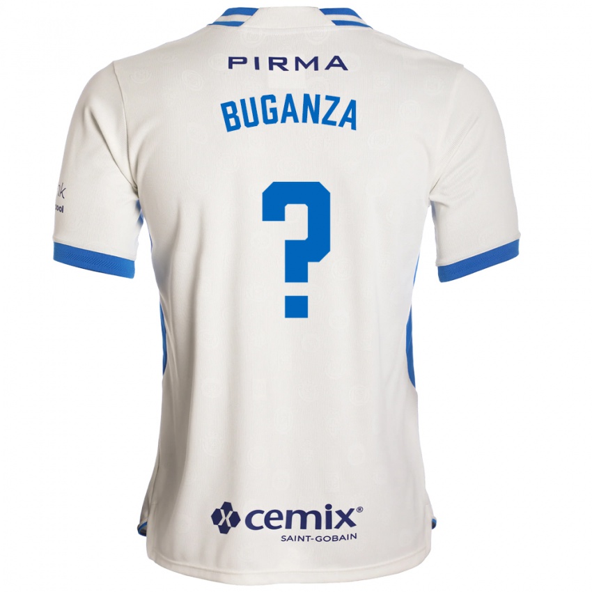 נשים Franco Buganza #0 לבן כחול אדום הרחק ג'רזי 2026/27 חולצה קצרה