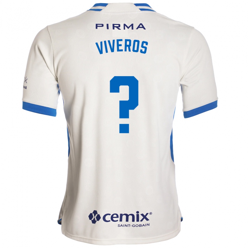 נשים Axel Viveros #0 לבן כחול אדום הרחק ג'רזי 2026/27 חולצה קצרה