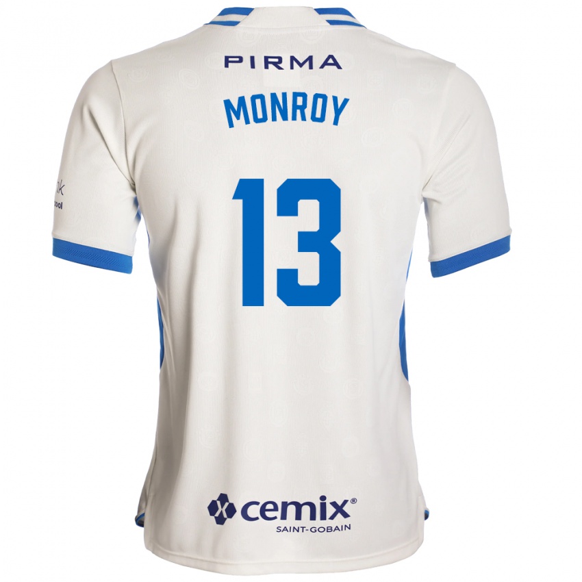 נשים Daniela Monroy #13 לבן כחול אדום הרחק ג'רזי 2026/27 חולצה קצרה