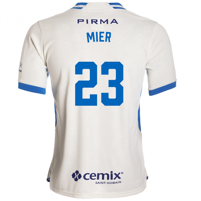 נשים קווין מייר #23 לבן כחול אדום הרחק ג'רזי 2026/27 חולצה קצרה
