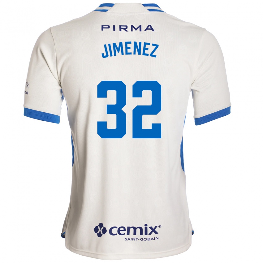 נשים Cristian Jimenez #32 לבן כחול אדום הרחק ג'רזי 2026/27 חולצה קצרה