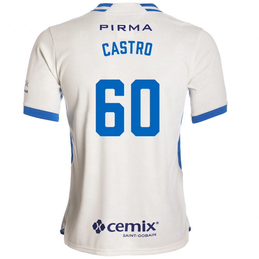נשים Ariel Castro #60 לבן כחול אדום הרחק ג'רזי 2026/27 חולצה קצרה