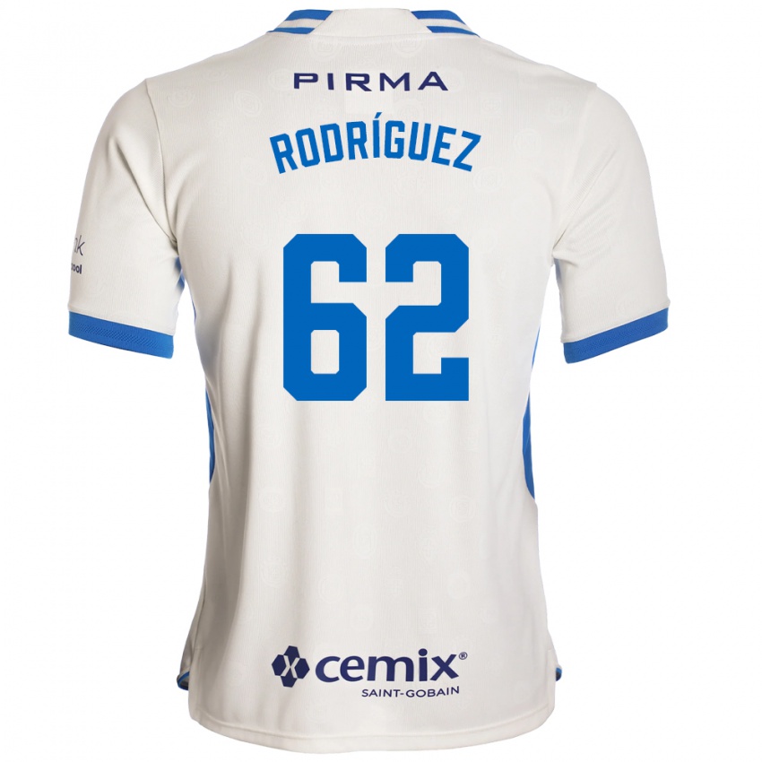 נשים Emanuel Rodríguez #62 לבן כחול אדום הרחק ג'רזי 2026/27 חולצה קצרה