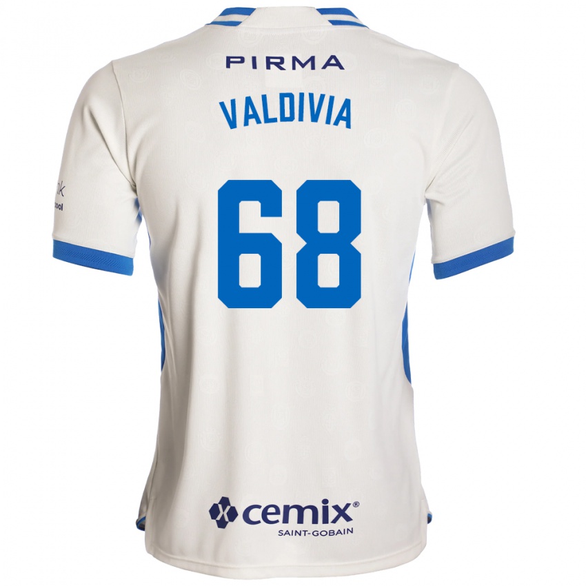 נשים Christian Valdivia #68 לבן כחול אדום הרחק ג'רזי 2026/27 חולצה קצרה