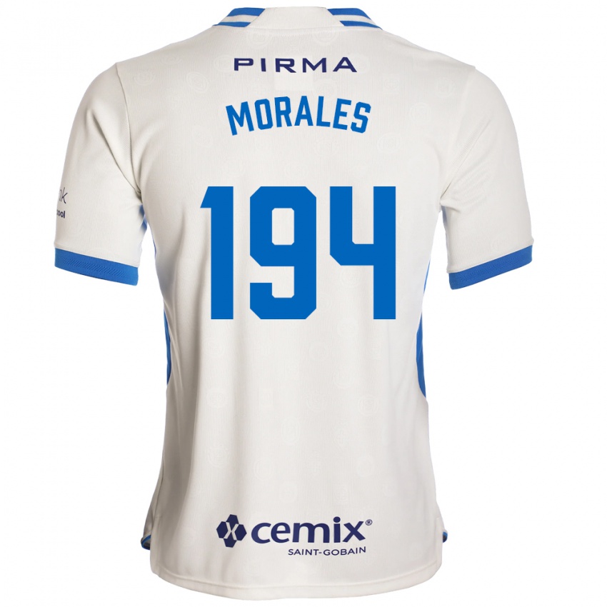 נשים Amaury Morales #194 לבן כחול אדום הרחק ג'רזי 2026/27 חולצה קצרה