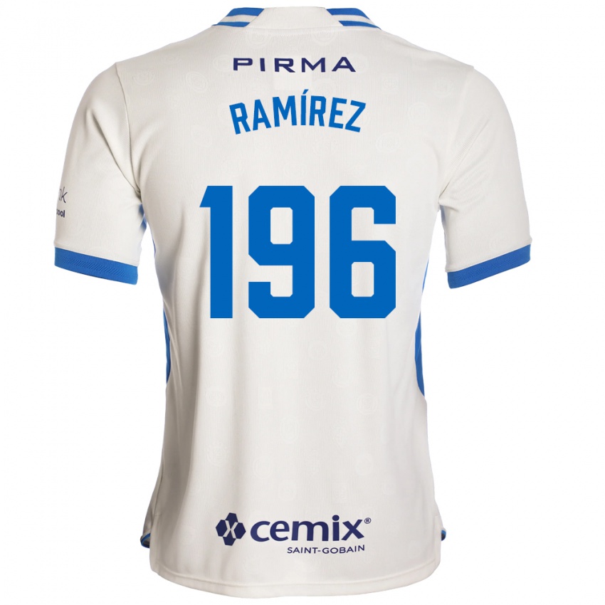 נשים Ian Ramírez #196 לבן כחול אדום הרחק ג'רזי 2026/27 חולצה קצרה