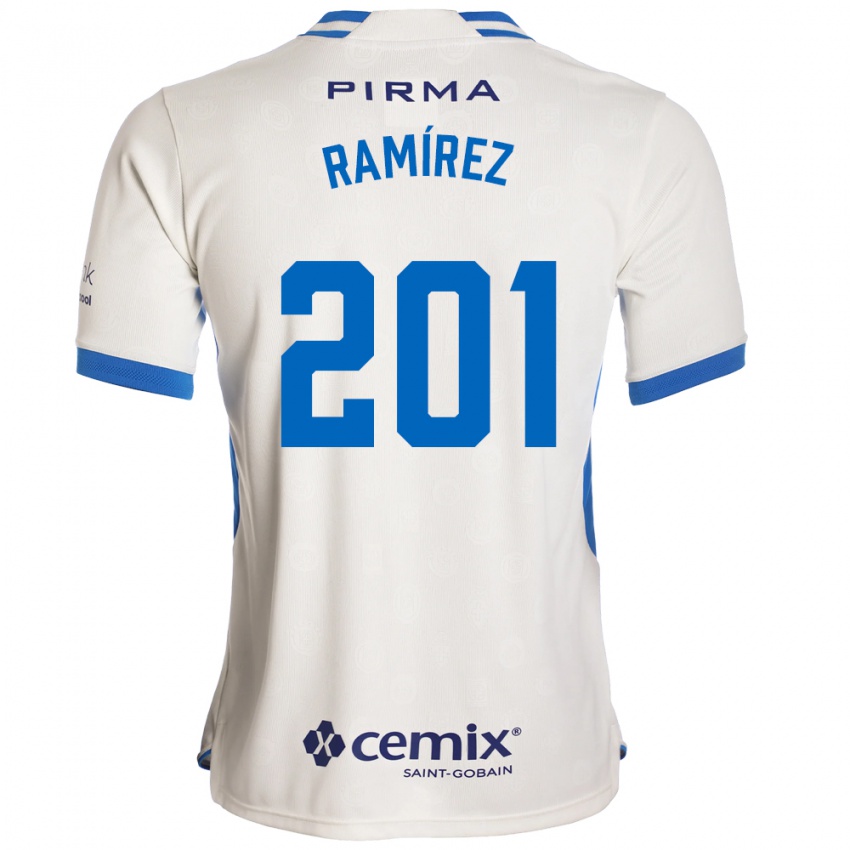 נשים Orlando Ramírez #201 לבן כחול אדום הרחק ג'רזי 2026/27 חולצה קצרה