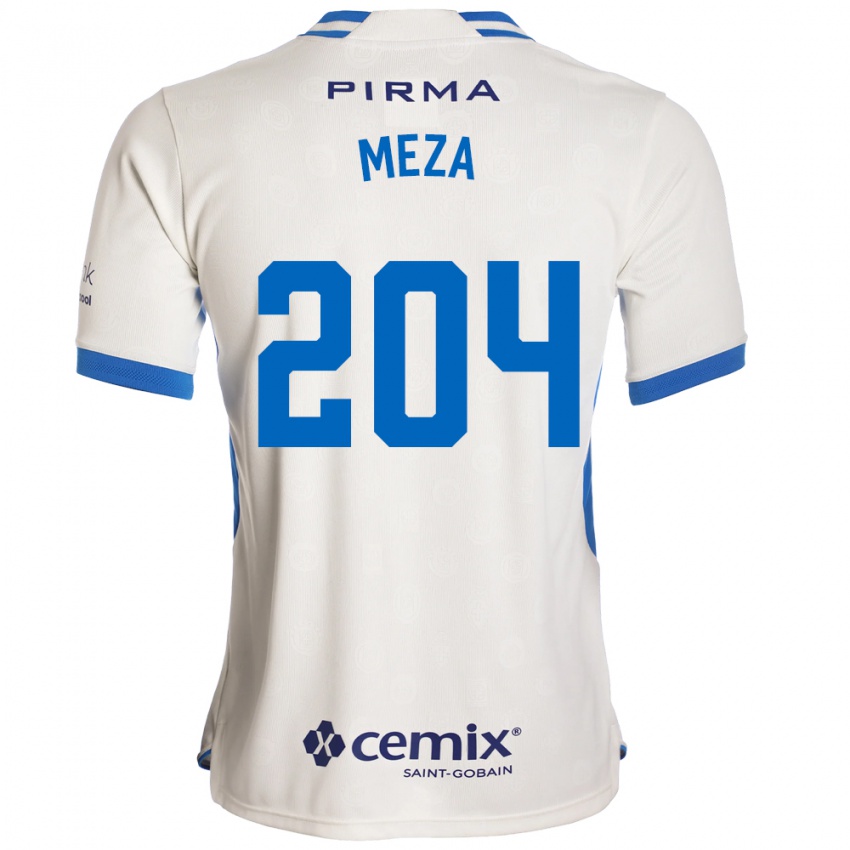 נשים Jonathan Meza #204 לבן כחול אדום הרחק ג'רזי 2026/27 חולצה קצרה