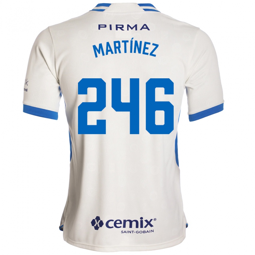 נשים Rey Martínez #246 לבן כחול אדום הרחק ג'רזי 2026/27 חולצה קצרה