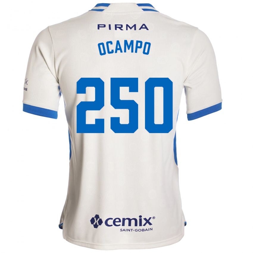 נשים Diego Ocampo #250 לבן כחול אדום הרחק ג'רזי 2026/27 חולצה קצרה