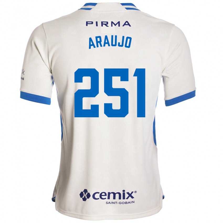 נשים Francisco Araujo #251 לבן כחול אדום הרחק ג'רזי 2026/27 חולצה קצרה