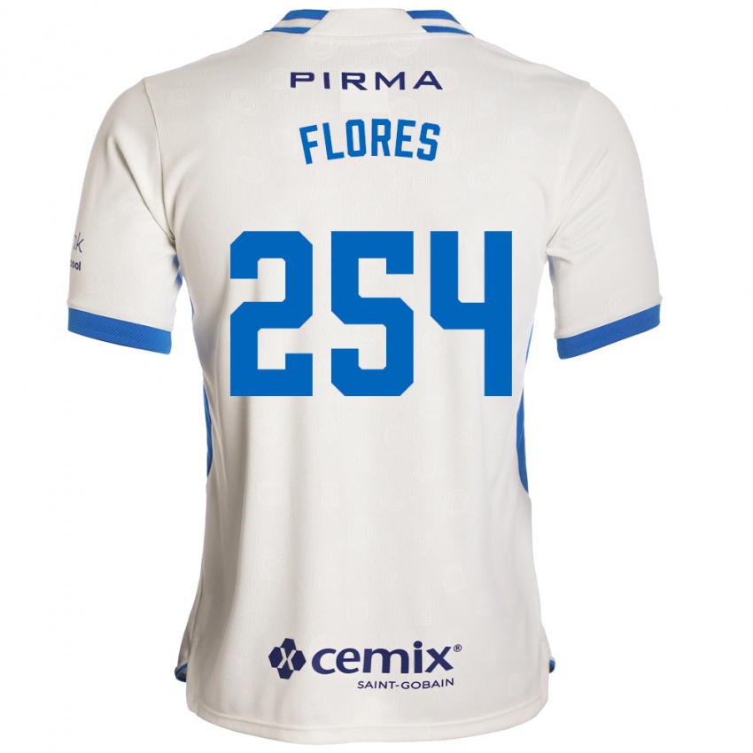 נשים Derek Flores #254 לבן כחול אדום הרחק ג'רזי 2026/27 חולצה קצרה
