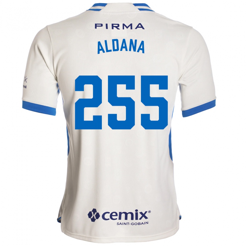 נשים Eder Aldana #255 לבן כחול אדום הרחק ג'רזי 2026/27 חולצה קצרה