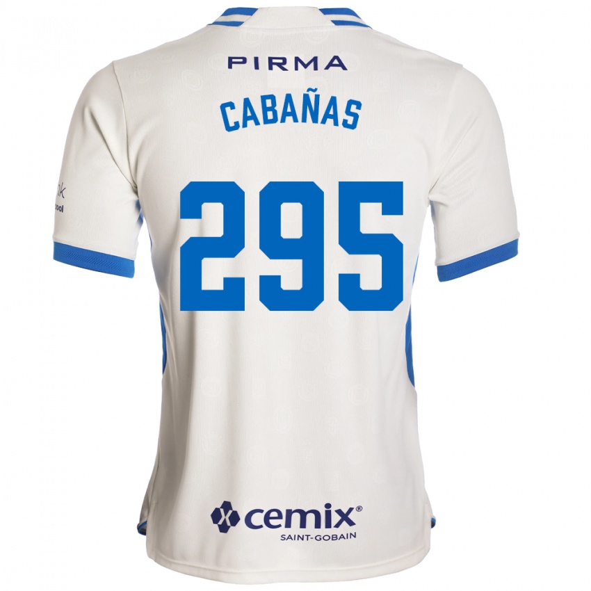 נשים Diego Cabañas #295 לבן כחול אדום הרחק ג'רזי 2026/27 חולצה קצרה