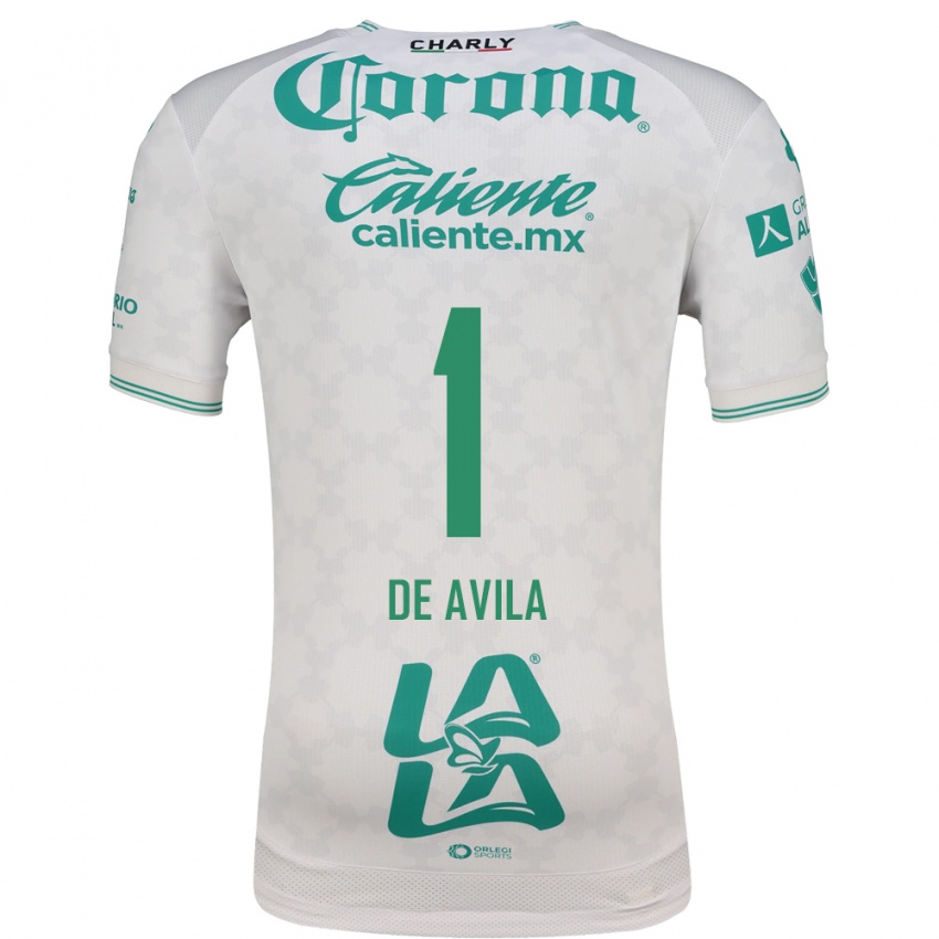 נשים Hannia De Avila #1 ירוק בהיר לבן הרחק ג'רזי 2026/27 חולצה קצרה