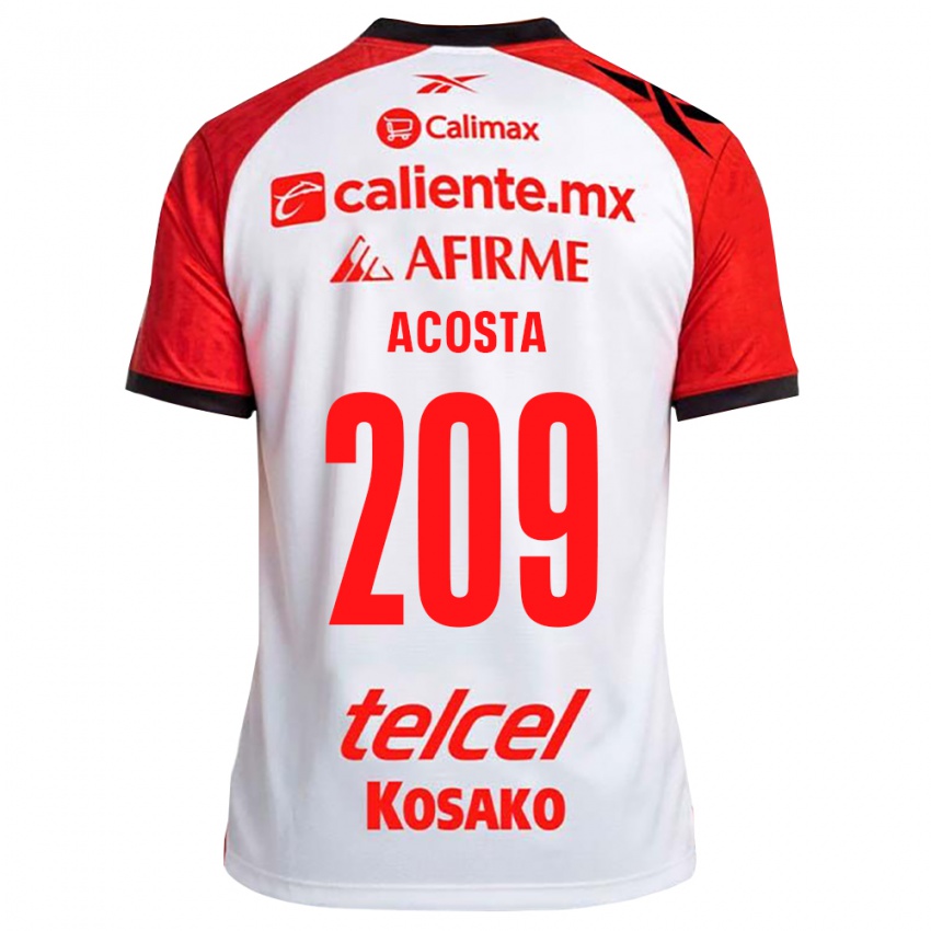 נשים Santiago Acosta #209 לבן שחור אדום הרחק ג'רזי 2026/27 חולצה קצרה
