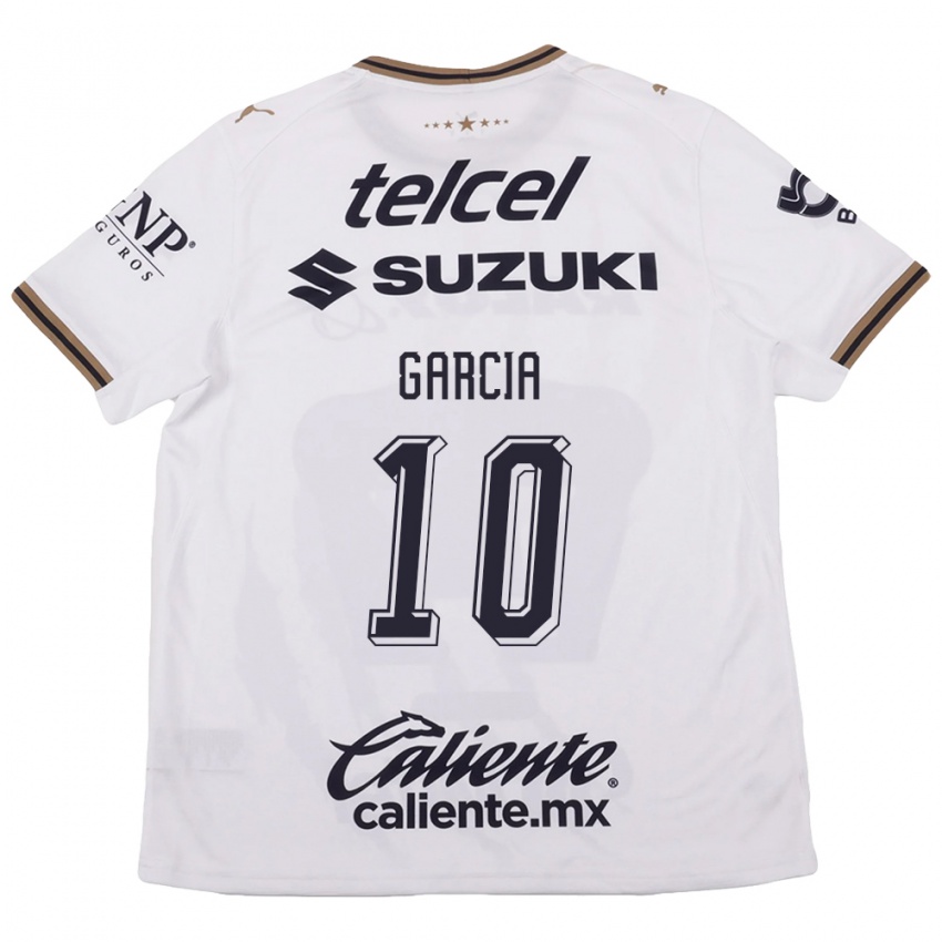 נשים Daniela Garcia #10 לבן שחור חום הרחק ג'רזי 2026/27 חולצה קצרה