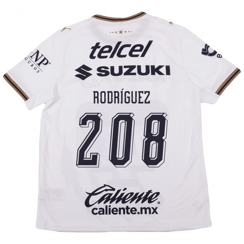 נשים Gael Rodríguez #208 לבן שחור חום הרחק ג'רזי 2026/27 חולצה קצרה