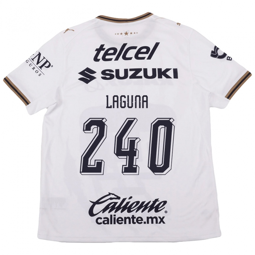 נשים Diego Laguna #240 לבן שחור חום הרחק ג'רזי 2026/27 חולצה קצרה