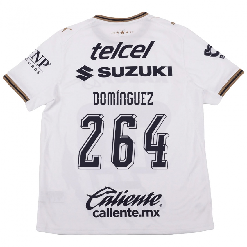 נשים Gerardo Domínguez #264 לבן שחור חום הרחק ג'רזי 2026/27 חולצה קצרה