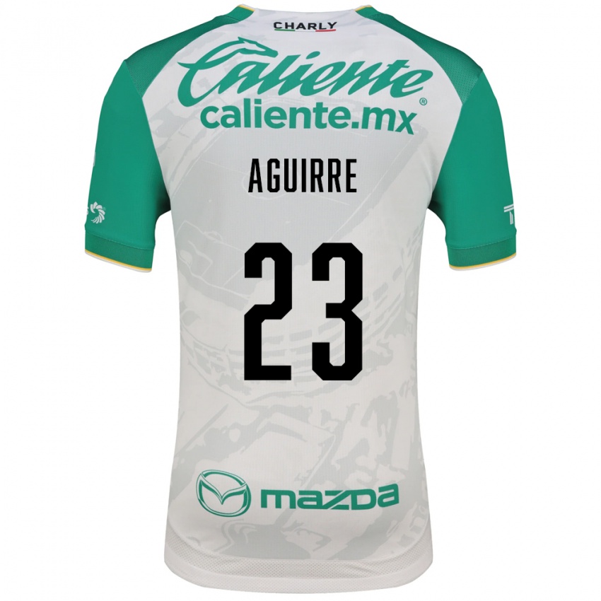 נשים Zoe Aguirre #23 ירוק בהיר לבן הרחק ג'רזי 2026/27 חולצה קצרה