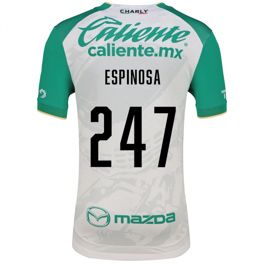 נשים Issac Espinosa #247 ירוק בהיר לבן הרחק ג'רזי 2026/27 חולצה קצרה