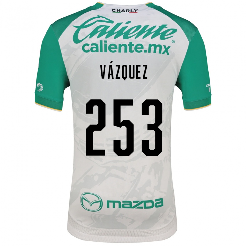 נשים Héctor Vázquez #253 ירוק בהיר לבן הרחק ג'רזי 2026/27 חולצה קצרה