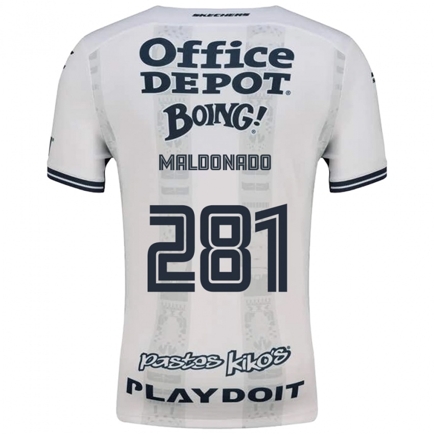 נשים Iker Maldonado #281 אדום לבן שחור הרחק ג'רזי 2026/27 חולצה קצרה