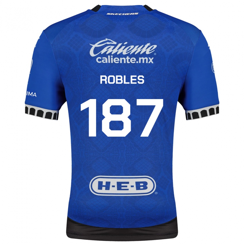 נשים Claudio Robles #187 כחול מלכותי לבן שחור הרחק ג'רזי 2026/27 חולצה קצרה