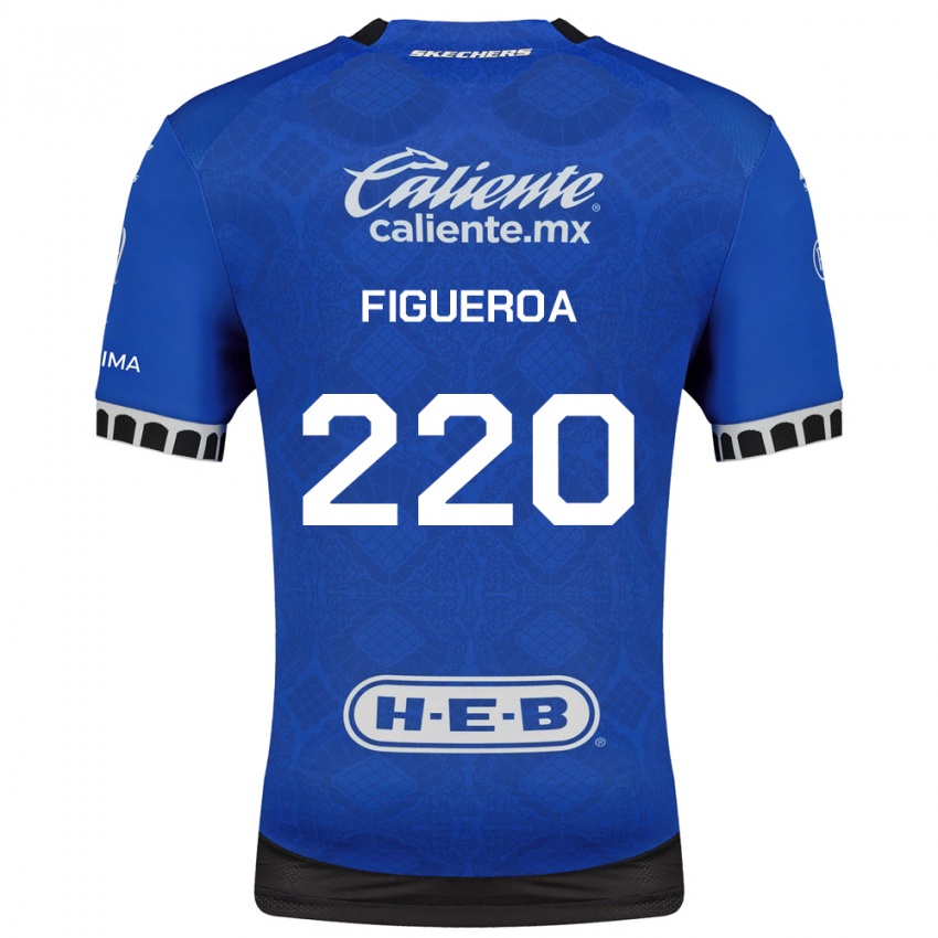 נשים Christopher Figueroa #220 כחול מלכותי לבן שחור הרחק ג'רזי 2026/27 חולצה קצרה