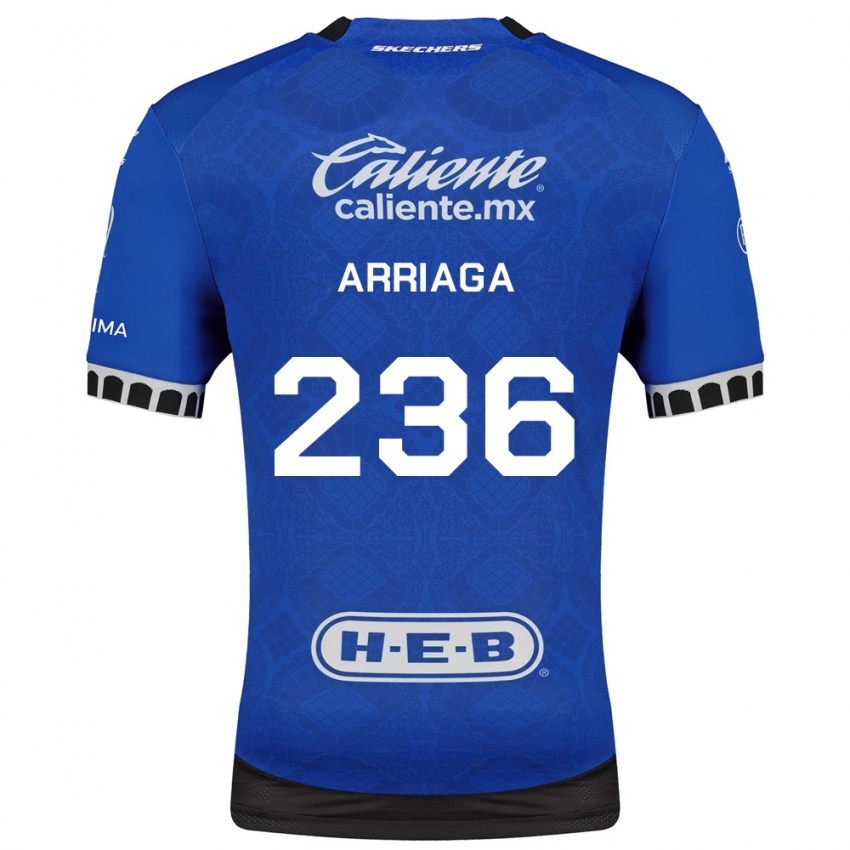 נשים Cristopher Arriaga #236 כחול מלכותי לבן שחור הרחק ג'רזי 2026/27 חולצה קצרה