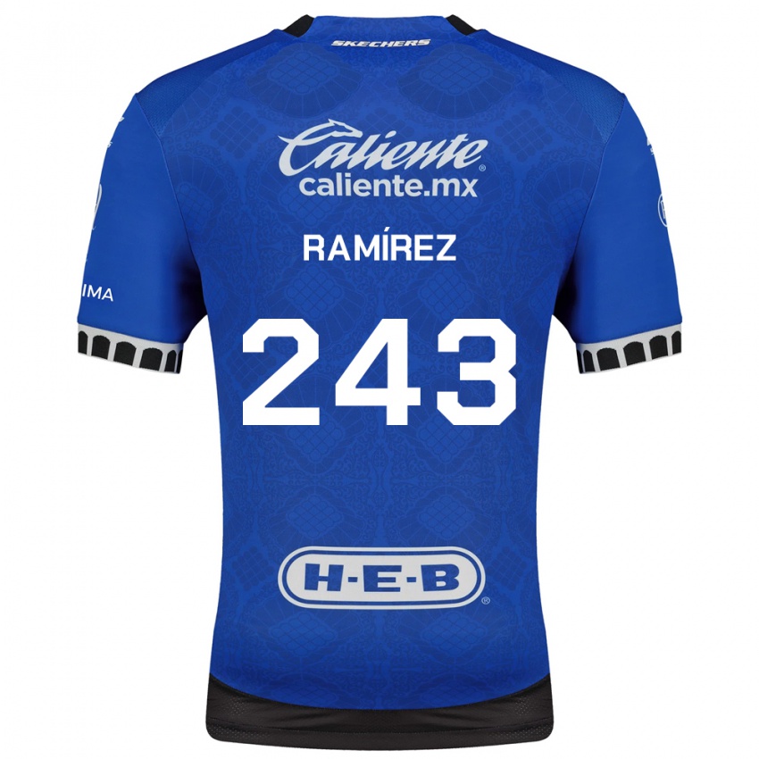 נשים Eleazar Ramírez #243 כחול מלכותי לבן שחור הרחק ג'רזי 2026/27 חולצה קצרה