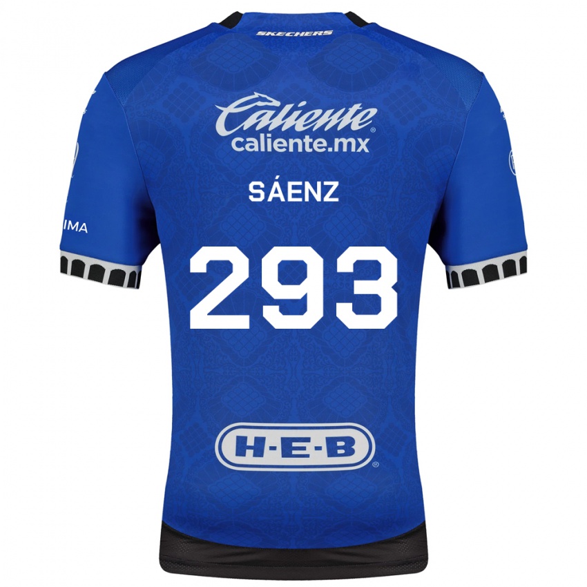 נשים Nicolás Sáenz #293 כחול מלכותי לבן שחור הרחק ג'רזי 2026/27 חולצה קצרה
