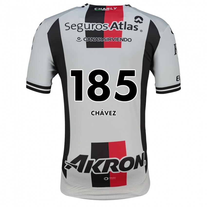 נשים Gael Chávez #185 לבן אדום שחור הרחק ג'רזי 2026/27 חולצה קצרה