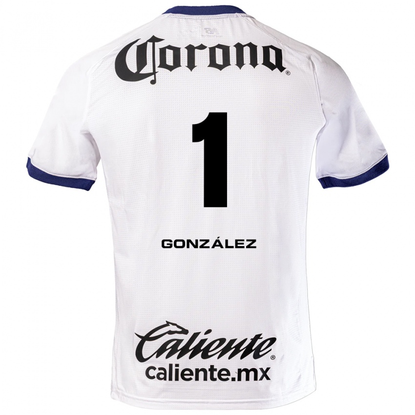 נשים Hugo González #1 לבן כחול שחור הרחק ג'רזי 2026/27 חולצה קצרה