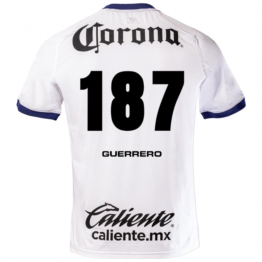 נשים Dominic Guerrero #187 לבן כחול שחור הרחק ג'רזי 2026/27 חולצה קצרה