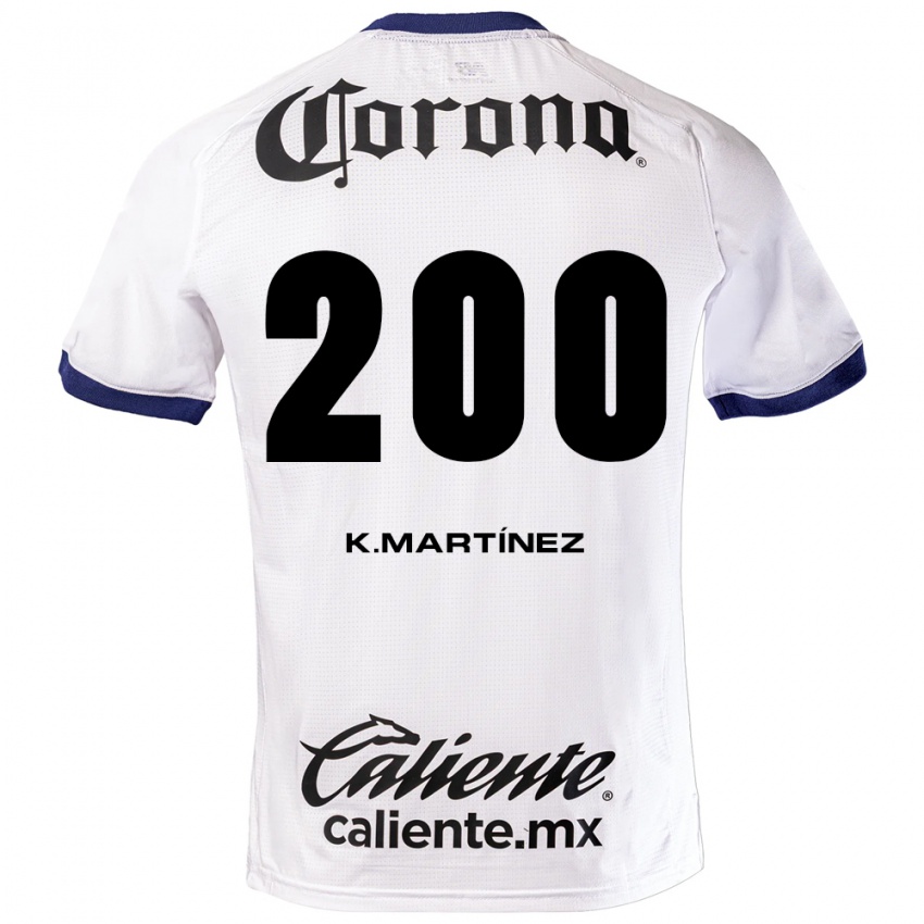 נשים Kevin Martínez #200 לבן כחול שחור הרחק ג'רזי 2026/27 חולצה קצרה