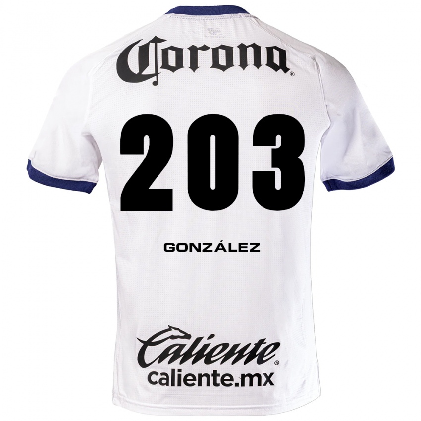 נשים Luis González #203 לבן כחול שחור הרחק ג'רזי 2026/27 חולצה קצרה