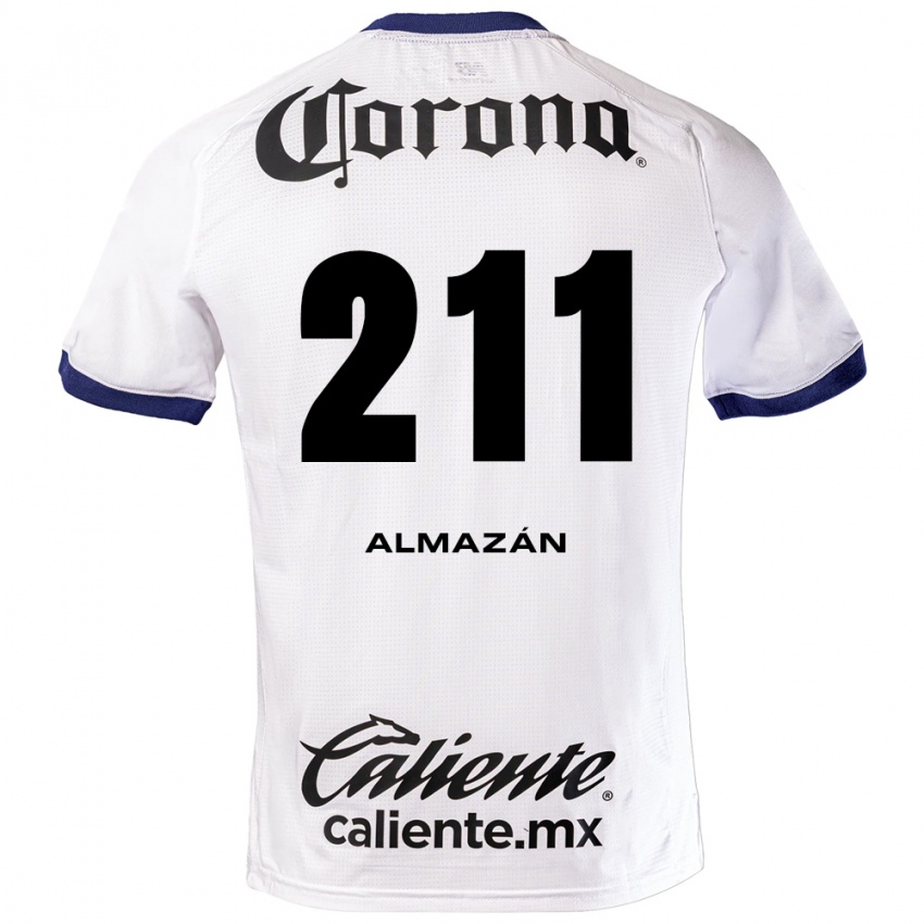נשים Fernando Almazán #211 לבן כחול שחור הרחק ג'רזי 2026/27 חולצה קצרה