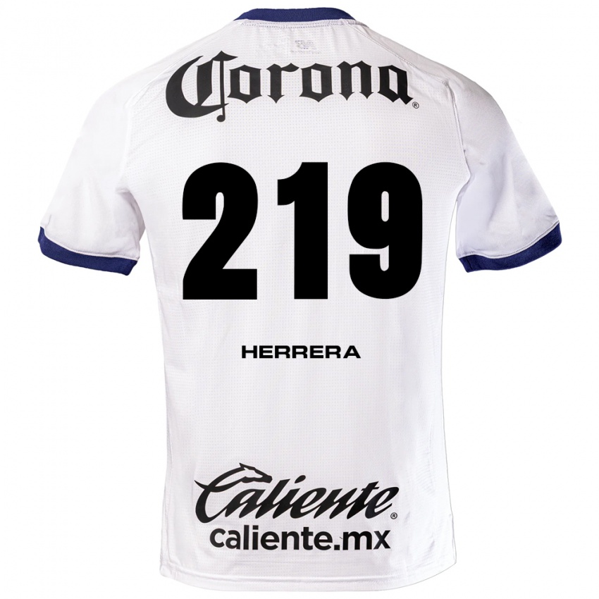 נשים Emilio Herrera #219 לבן כחול שחור הרחק ג'רזי 2026/27 חולצה קצרה