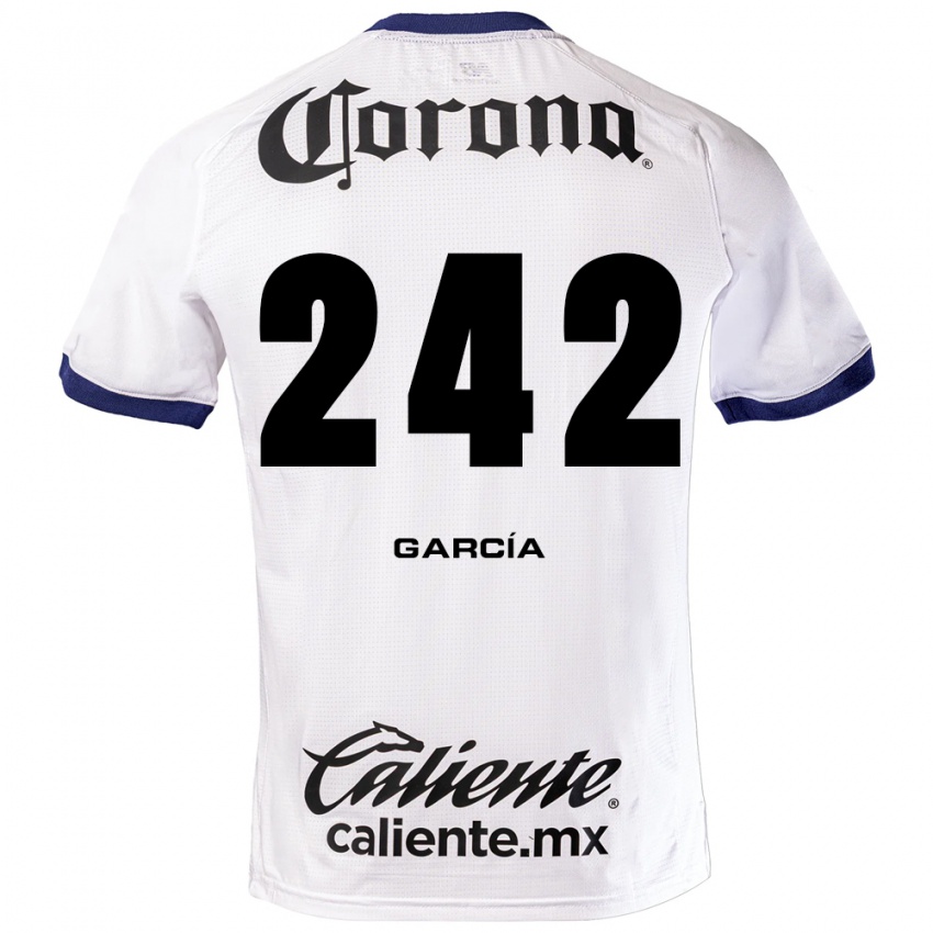 נשים Alejandro García #242 לבן כחול שחור הרחק ג'רזי 2026/27 חולצה קצרה