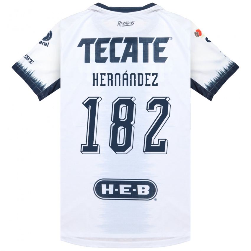 נשים Derek Hernández #182 לבן כחול דיו אדום הרחק ג'רזי 2026/27 חולצה קצרה